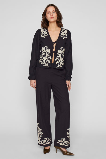 VIPOLENE V-NECK L/S TOP/BFS