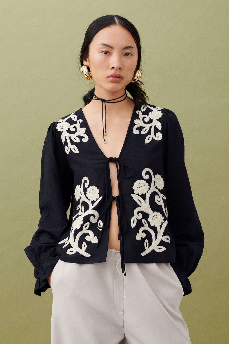 Blouse à manches longues - noir - VILA® - 6