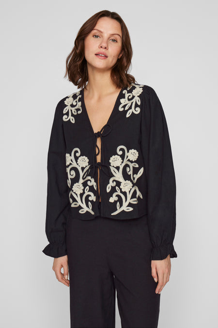 VIPOLENE V-NECK L/S TOP/BFS