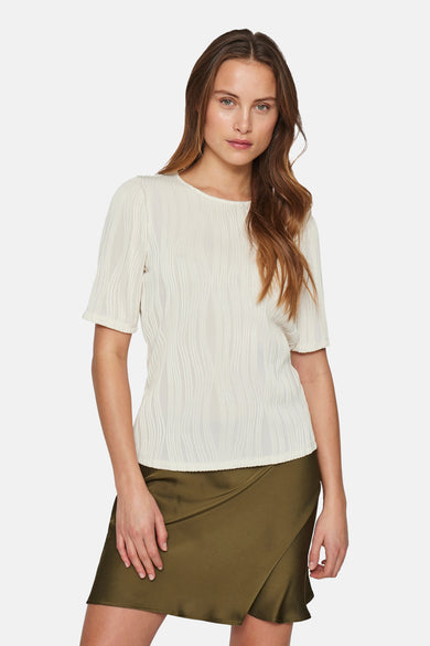 VINIRA O-NECK PUFF 2/4 TOP/R