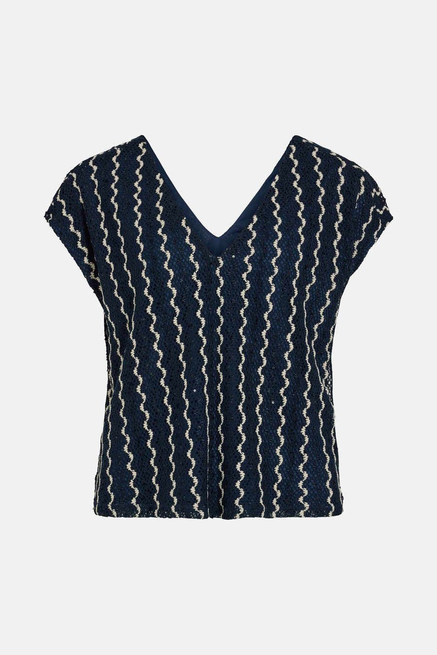 Blouse à manches courtes - bleu - VILA®