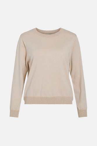VIFLOE L/S DETAIL GLITTER KNIT TOP/R
