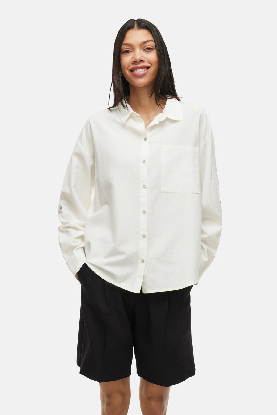 Chemise à manches longues - blanc - VILA® - 1