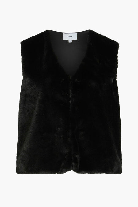 Veste noire de VILA avec une texture douce.