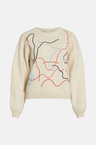 VIANE L/S GRAPHIC KNIT / 1