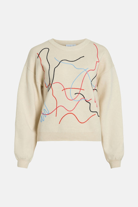 VIANE L/S GRAPHIC KNIT / 1