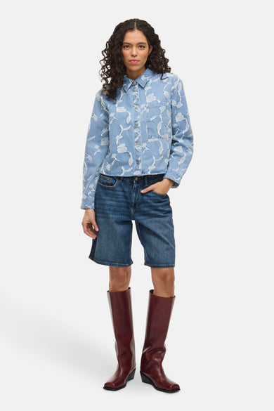 VIIANAIS L/S JACQUARD DENIM JACKET