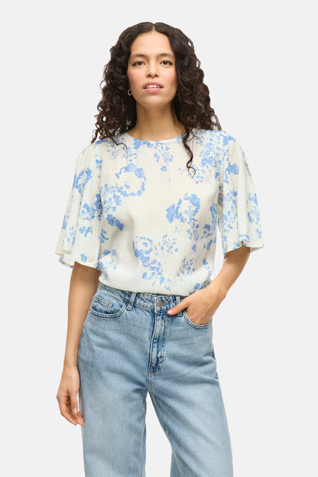 VILANNAI O-NECK S/S TOP/DC