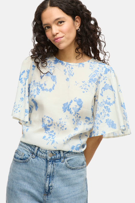VILANNAI O-NECK S/S TOP/DC