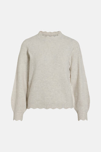 Pull col O Écru - VILA®