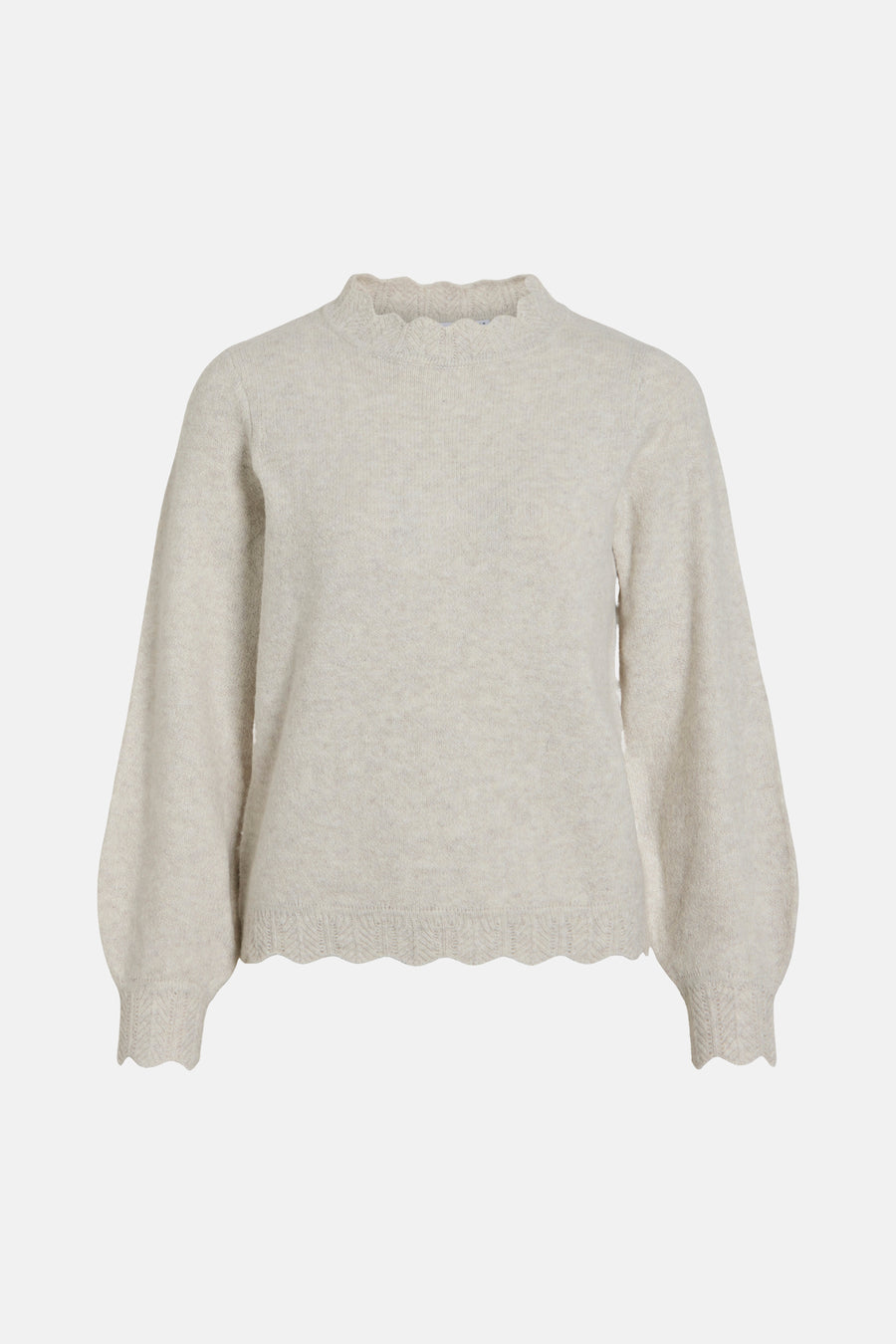 Pull col O Écru - VILA®