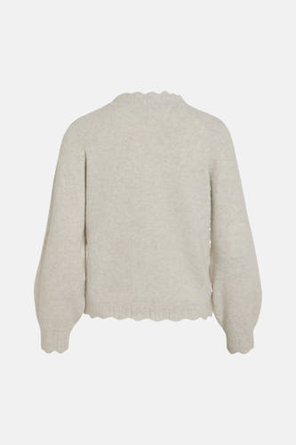 Pull col O Écru - VILA®