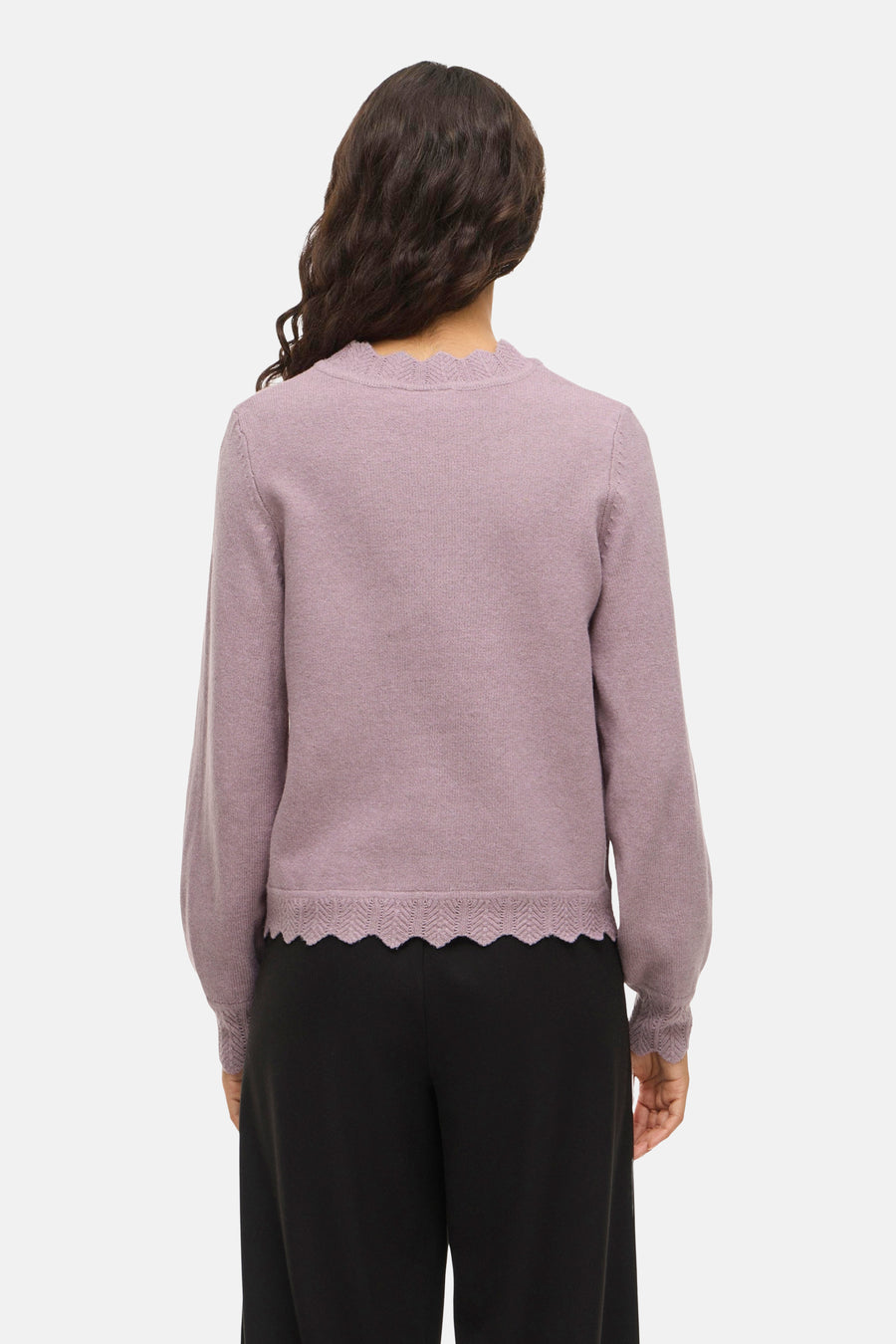 Pull à col rond - violet - VILA®