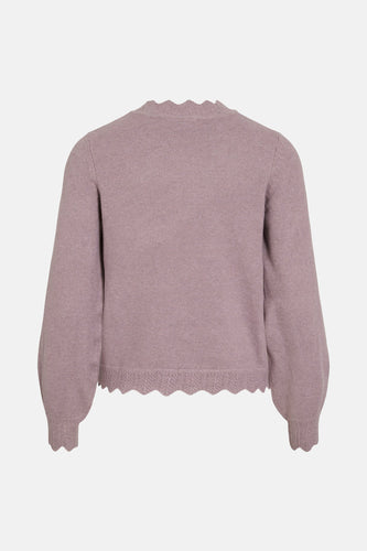 Pull à col rond - violet - VILA®