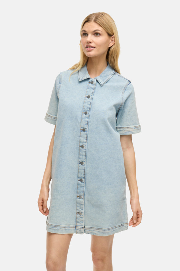 Robes manches courtes Light blue denim - VILA®