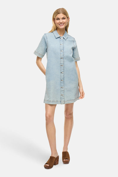 Robes manches courtes Light blue denim - VILA®