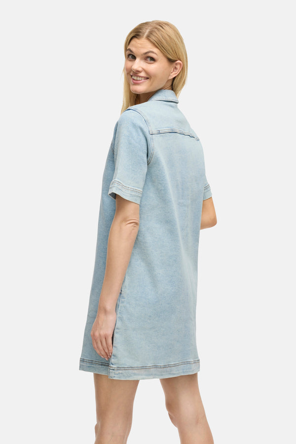 Robes manches courtes Light blue denim - VILA®