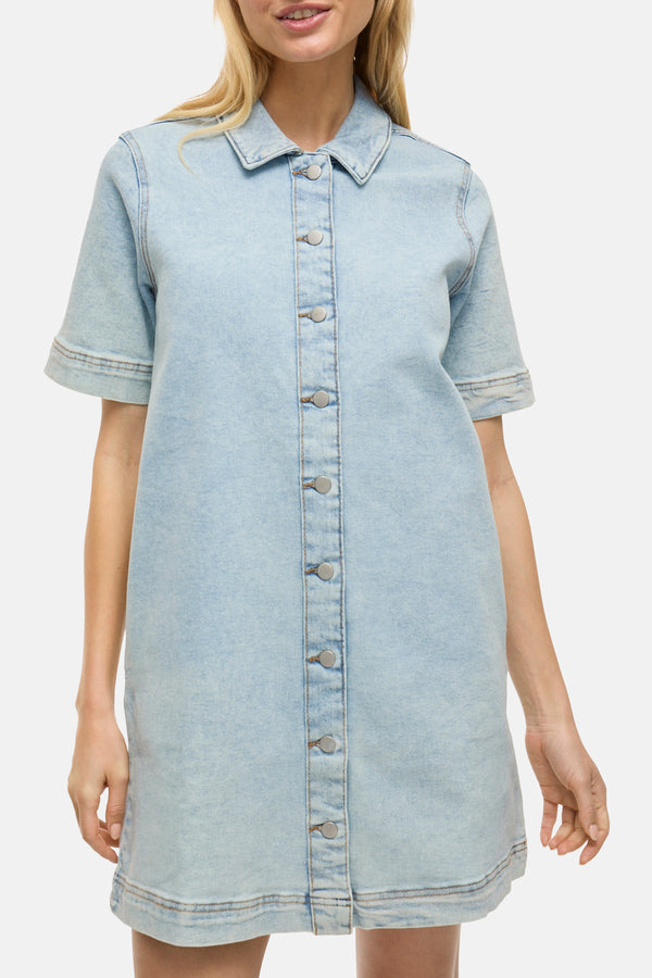 Robes manches courtes Light blue denim - VILA®