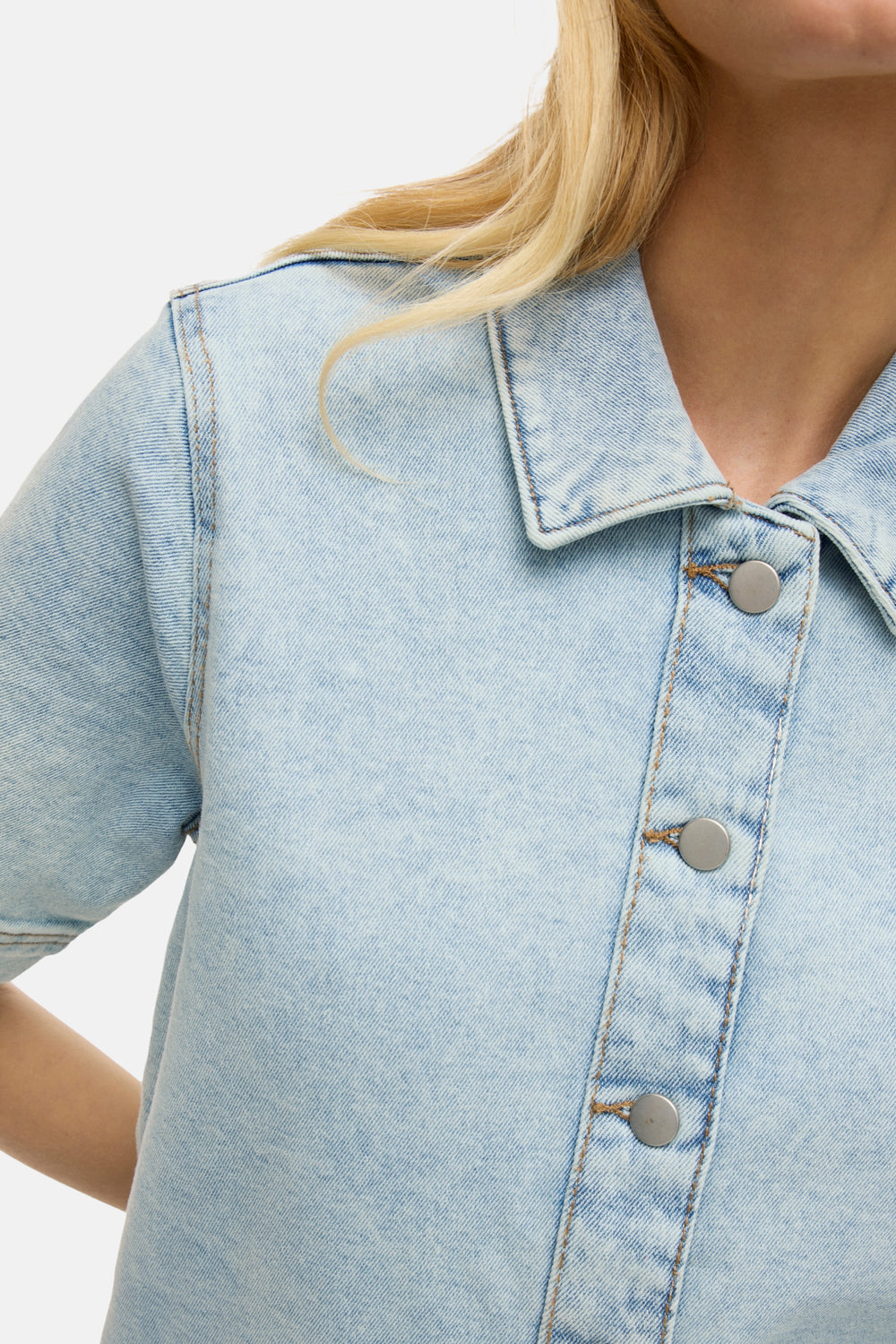 Robes manches courtes Light blue denim - VILA®