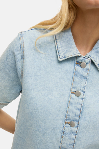 Robes manches courtes Light blue denim - VILA®