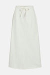 VIPAL HW ANCLE DENIM SKIRT WHITE