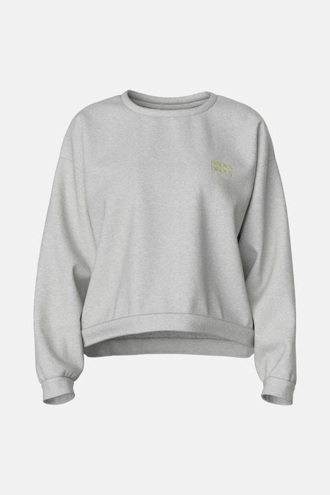 VIMINNA LOOSE TEXT SWEATSHIRT / LC