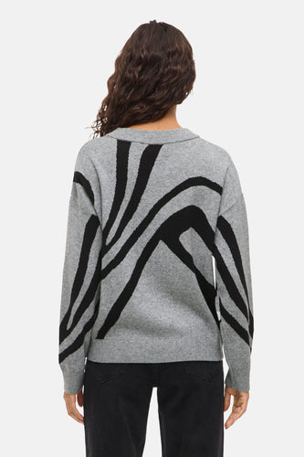 Pull à col rond - gris - VILA®