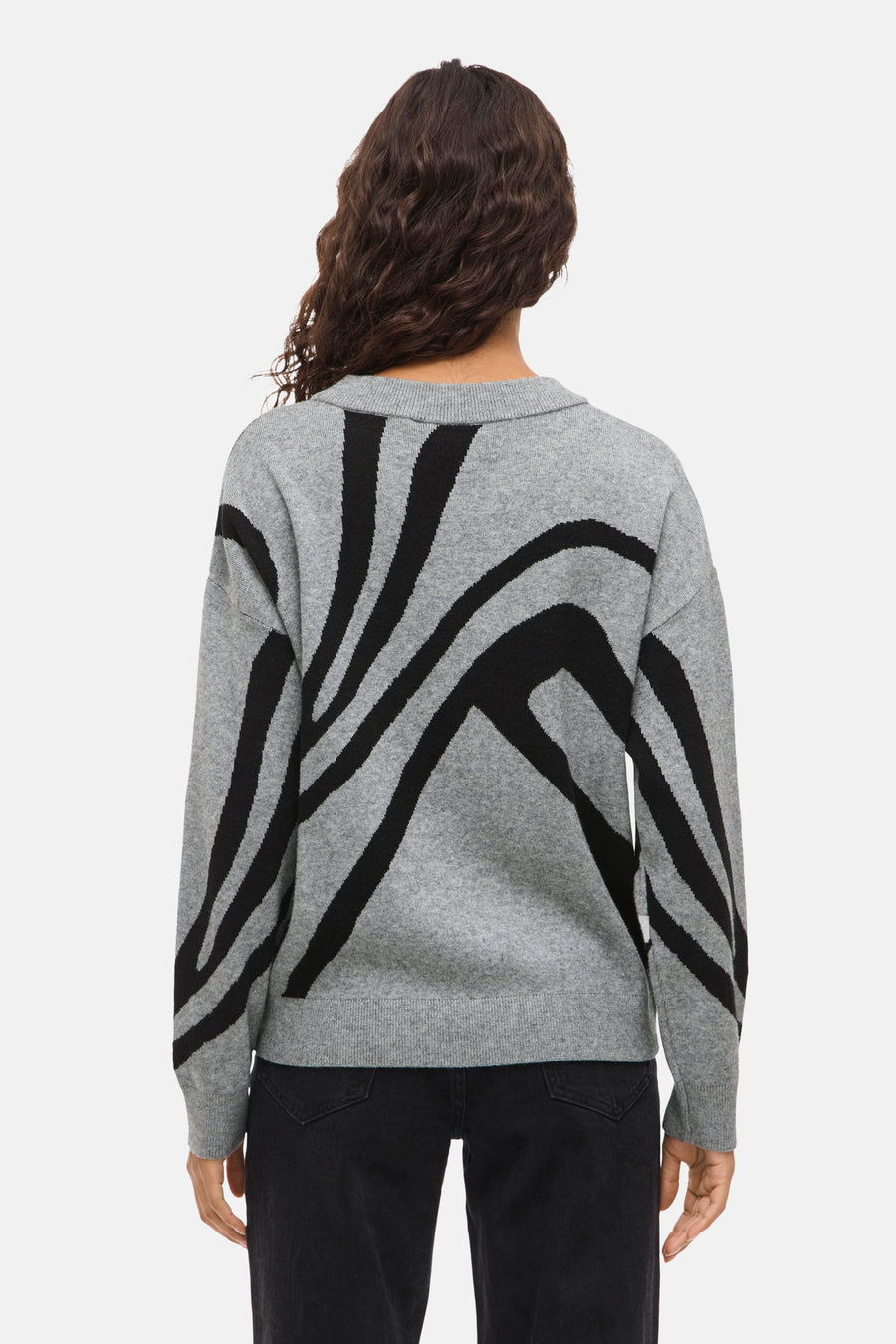 Pull à col rond - gris - VILA®