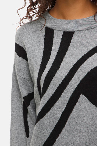 Pull à col rond - gris - VILA®