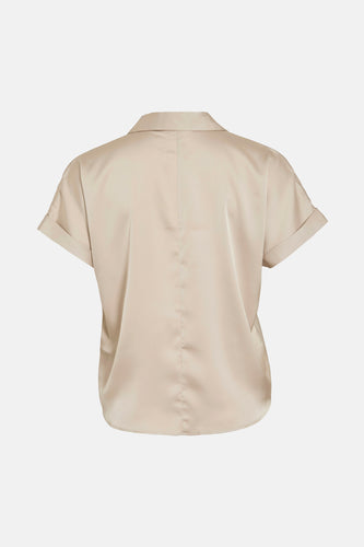 Blouse à manches courtes - beige - VILA®