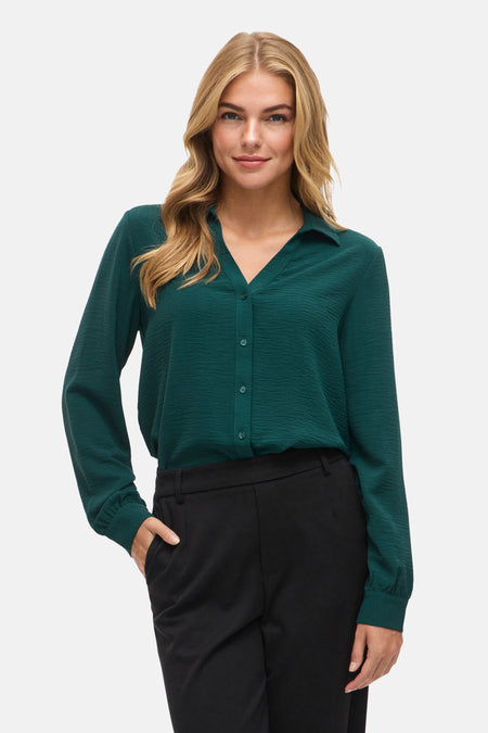 VIJOSA L/S V-NECK SHIRT - NOOS