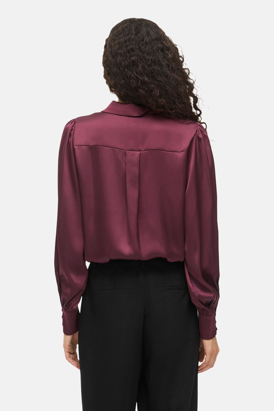 Chemise à manches longues - Bordeaux - VILA® - 3