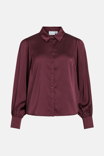 Chemise à manches longues - Bordeaux - VILA® - 6