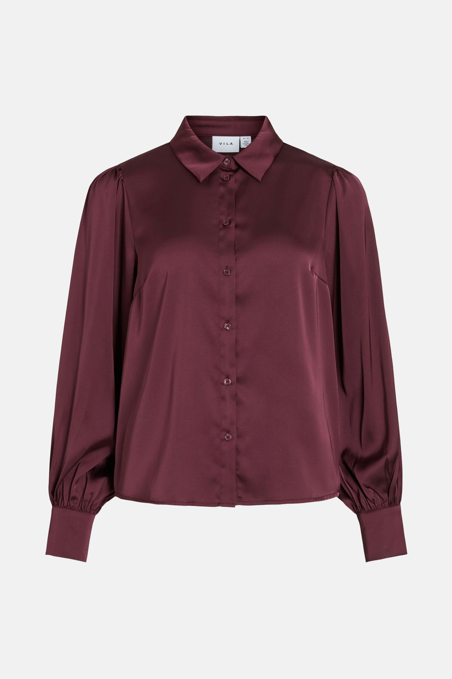 Chemise à manches longues - Bordeaux - VILA® - 5