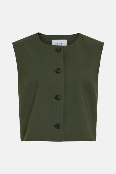 VICULDA O-NECK SL SHORT VEST/BFS