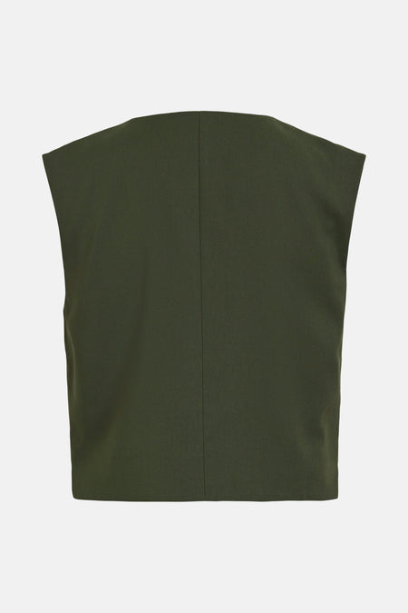 VICULDA O-NECK SL SHORT VEST/BFS