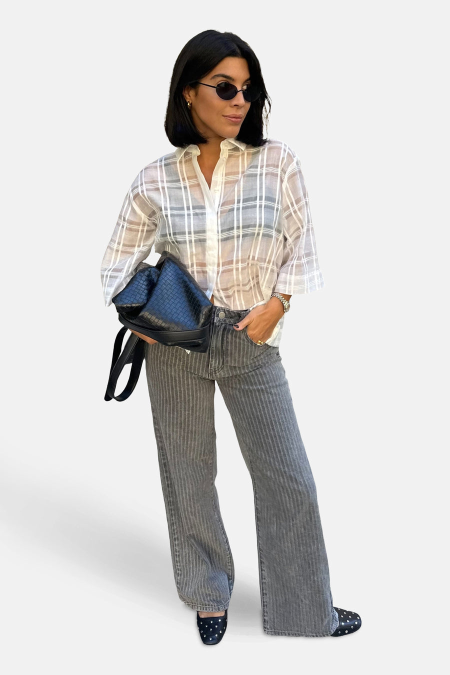 VIFREYA - dark grey denim - VILA®