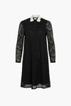 VISARA L/S CROCHET DRESS