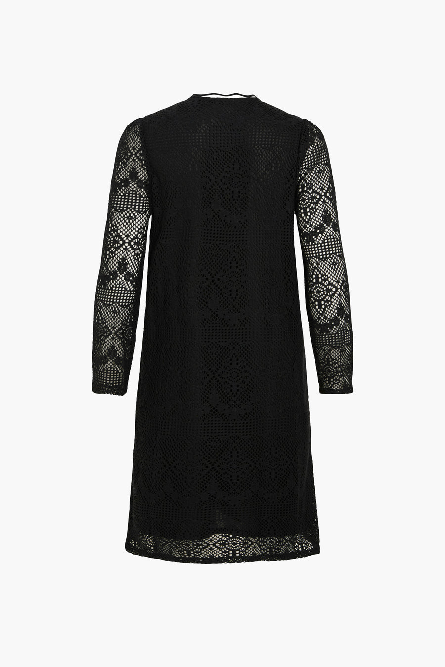 VISARA L/S CROCHET DRESS