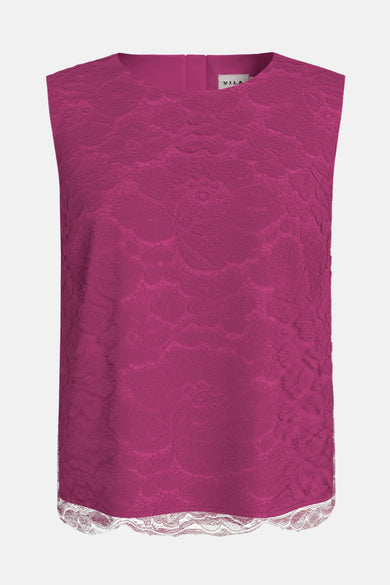 VICEREN O-NECK S/L TOP/DC/LC
