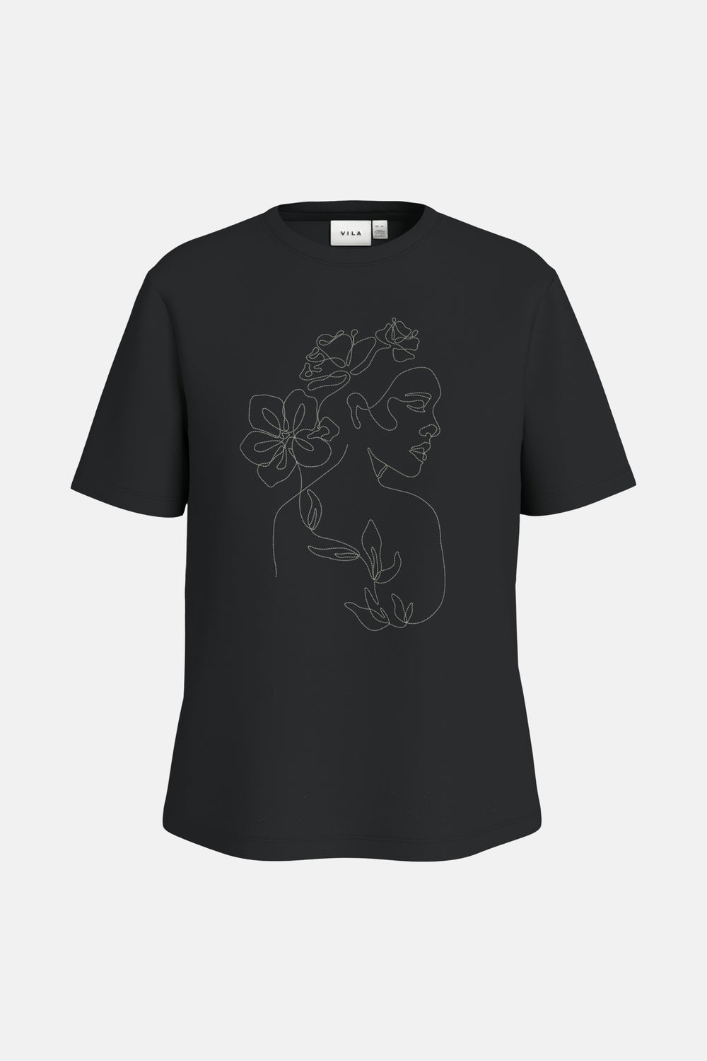 VISYBIL STICHED S/S O-NECK T-SHIRT/LC
