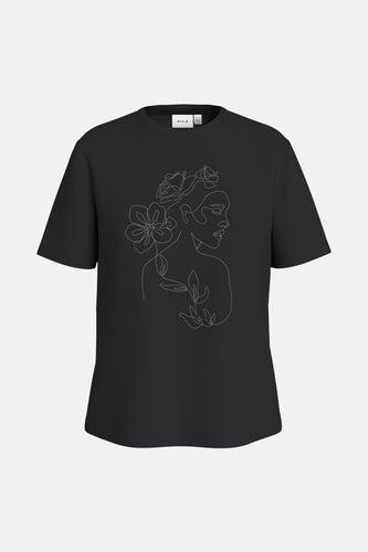 VISYBIL STICHED S/S O-NECK T-SHIRT/LC