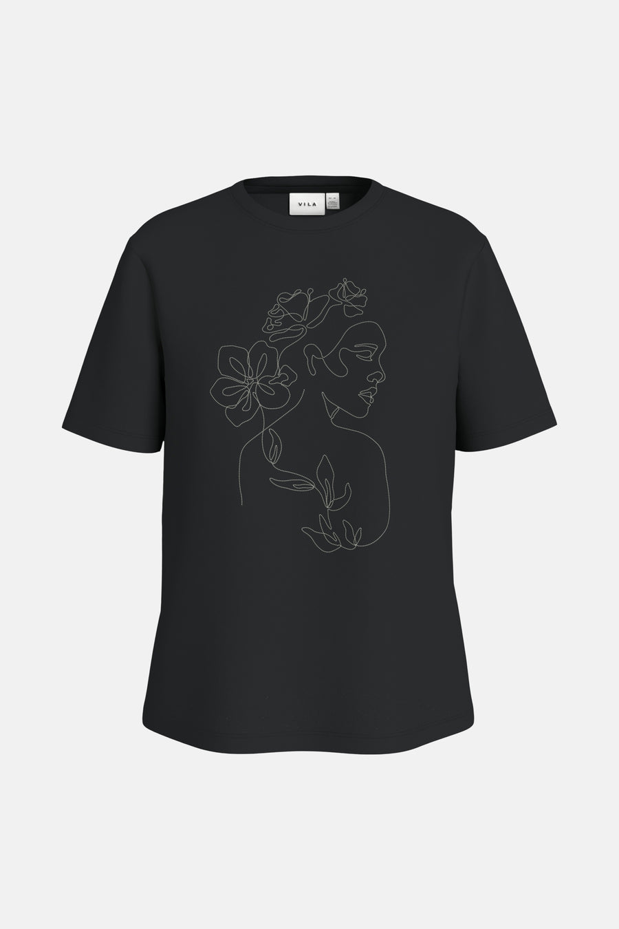 VISYBIL STICHED S/S O-NECK T-SHIRT/LC