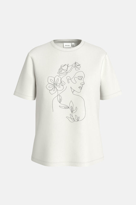 VISYBIL STICHED S/S O-NECK T-SHIRT/LC