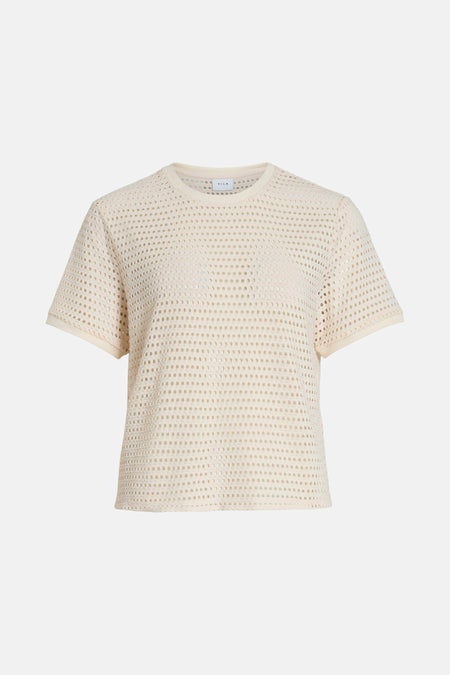 VIADELLA O-NECK S/S TOP/LC