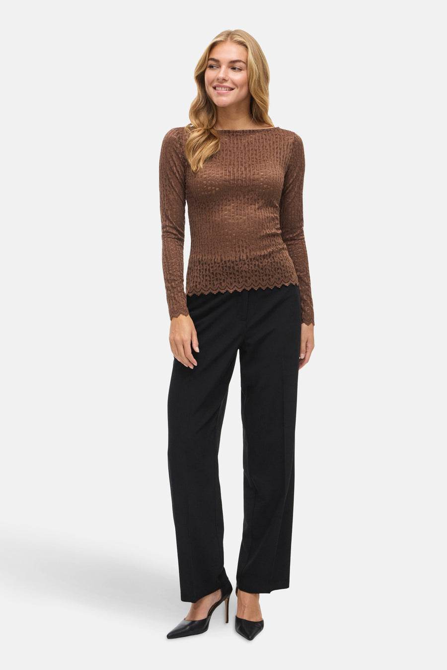 T-shirt à manches longues - brun - VILA®