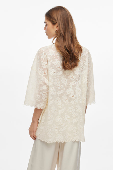 VIKOLO 3/4 LACE T-SHIRT