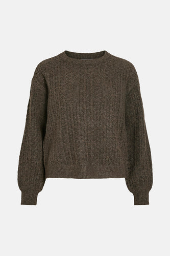 Pull à col rond - brun - VILA®