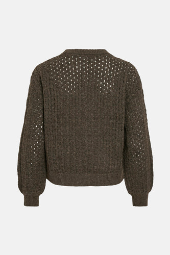 Pull à col rond - brun - VILA®