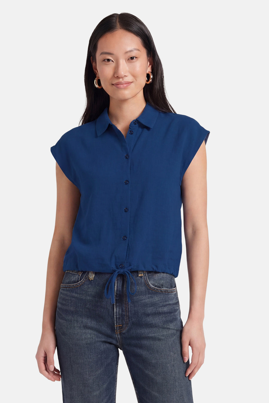 Chemise à manches courtes - bleu